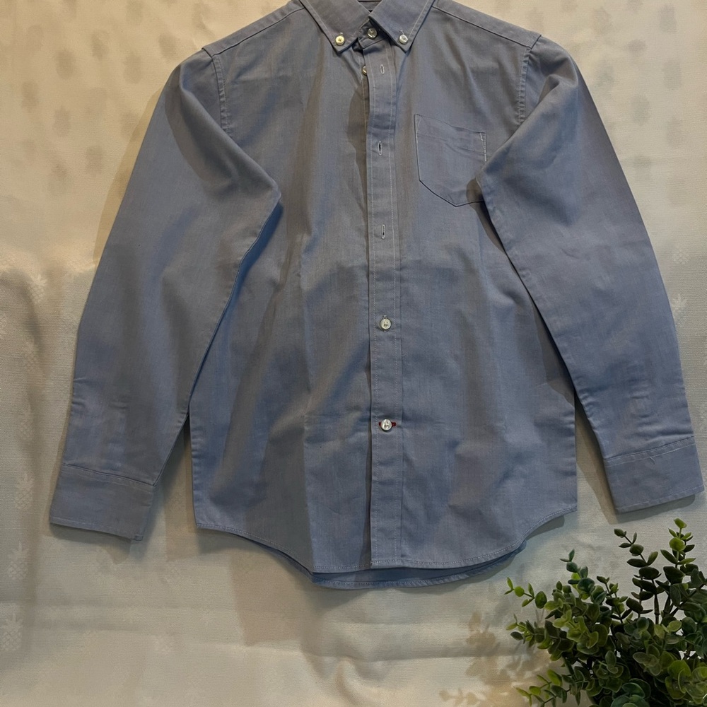 Men's Blue Button-Down Shirt